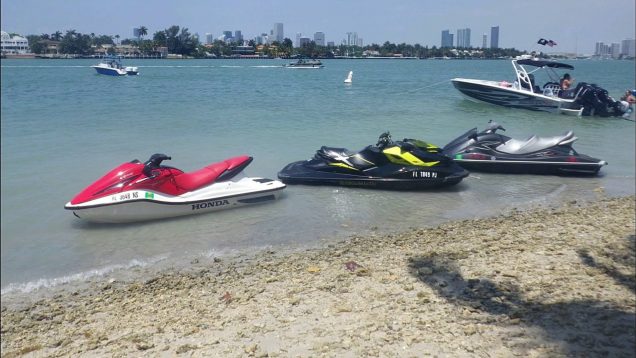 Jetski ride in Miami Beach