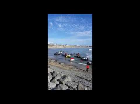 20 jetskis circumnavigate Anglesey