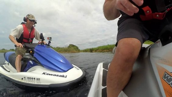 Airboat Trail Mishaps on a Jet Ski