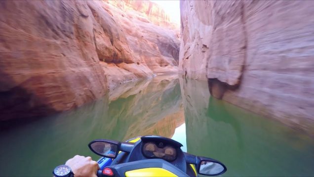 Jet Ski Slot Canyons Lake Powell (Arizona / Utah) w/ SeaDoo & GoPro Cathedral Canyon 2017 Part 2 HD