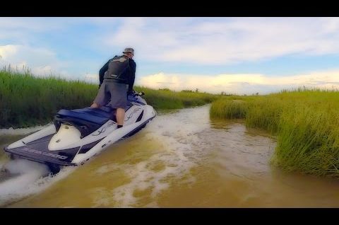 Jet Ski Snaking in the Swamp